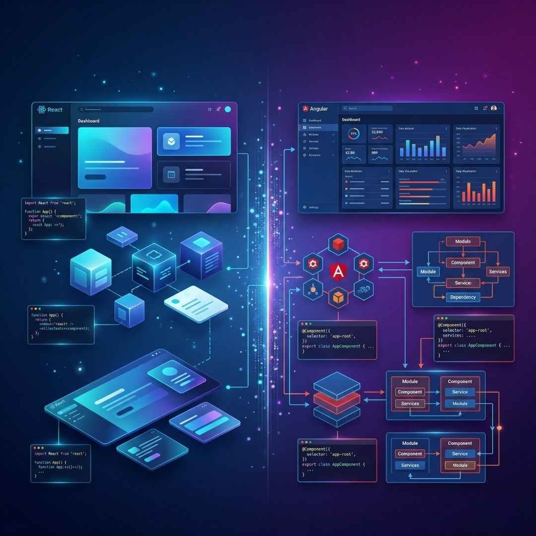 React Vs Angular A Deep Dive into Modern Web Development